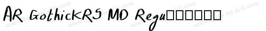 AR GothicKR5 MD Regu字体转换